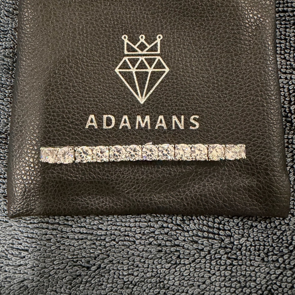 Adamans 5mm Tennis Bracelet - white gold plated